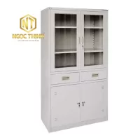 TỦ HỒ SƠ-Tủ sắt sơn tĩnh điện 3 khoang TU09K3LCK